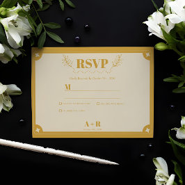 Elegance moderne  RSVP-kaart RSVP Kaartje