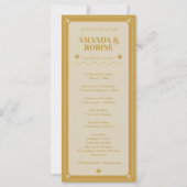 Elegance Moderne Vintage Trouwprogramma's (Voorkant)