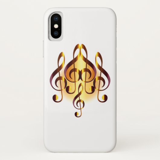 Elegance Musical Heart Design White Case-Mate iPhone Case (Achterkant)