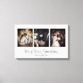 Elegance Newly weds Family and Wedding Stretch Canvas Afdruk (Voorkant)