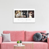 Elegance Newly weds Family and Wedding Stretch Canvas Afdruk (Insitu (Woonkamer))