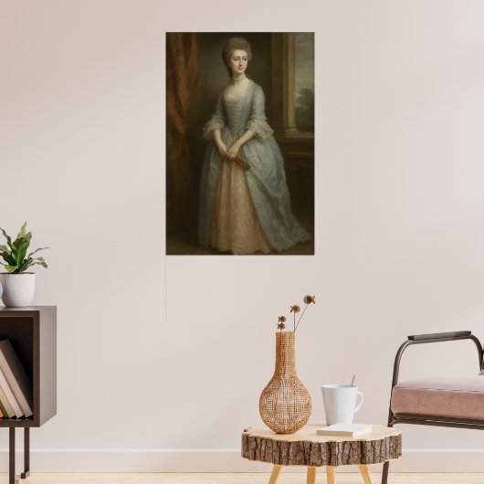 "Elegance of the Era | 1700s British Lady Portrait Poster (Woonkamer 3)