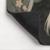 Elegance of the Midnight Blossom Maiden Mouse Pad Muismat (Hoek)