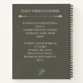 Elegance of the Midnight Blossom Maiden Premium Notitieboek (Achterkant)