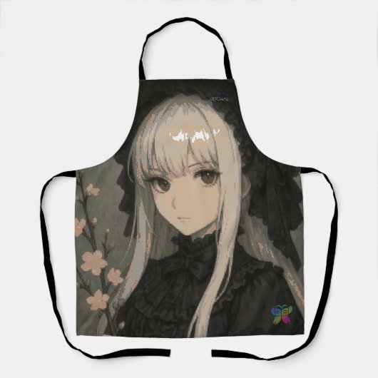 Elegance of the Midnight Blossom Maiden Schort (Voorkant)