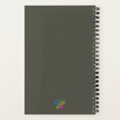 Elegance of the Midnight Blossom Maiden Standard Notitieboek (Achterkant)