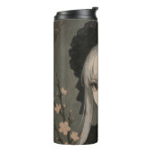 Elegance of the Midnight Blossom Maiden Thermosbeker (Gedraaid links)