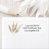 Elegance pampas waterverf gras Label (Insitu)