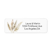 Elegance pampas waterverf gras Label (Voorkant)