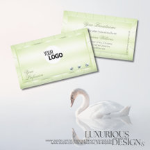 Elegance Pastel Groen met Diamonds en Logo Luxe