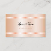 Elegance Pastel Roos Luxe glinsterende Blush Visitekaartje (Voorkant)