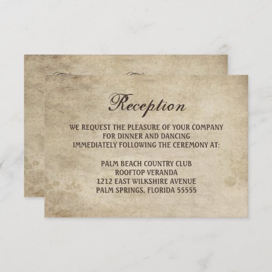  Elegance Ribbon- en Lace-opnamekaart Informatiekaartje (Voorkant / Achterkant)