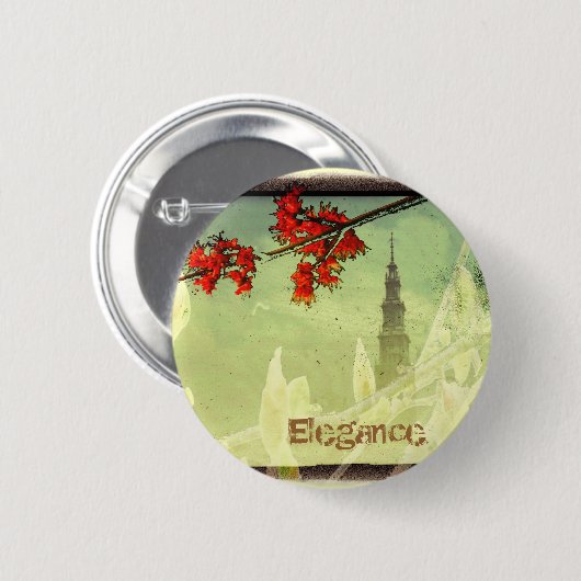 Elegance Ronde Button 5,7 Cm (Voorkant /achterkant)
