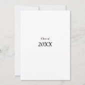 Elegance Script Graduation Party uitnodiging (Achterkant)