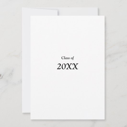 Elegance Script Graduation Party uitnodiging (Achterkant)