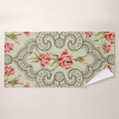 Elegance Seamless floral background Badhanddoek (Badhanddoek)