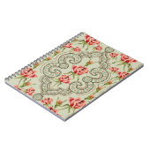 Elegance  Seamless floral background Notitieboek (Linkerzijde)