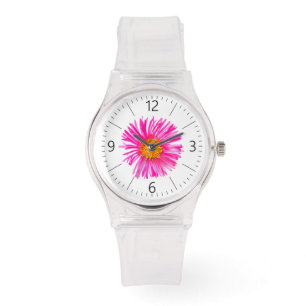 Elegance single flower horloge