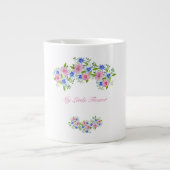 Elegance spring floral Patroon Grote Koffiekop (Voorkant)
