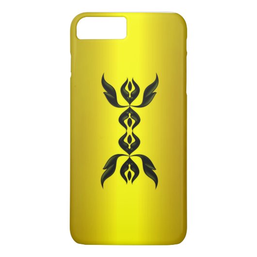 Elegance Supreme in zwart op goud Case-Mate iPhone Case (Achterkant)