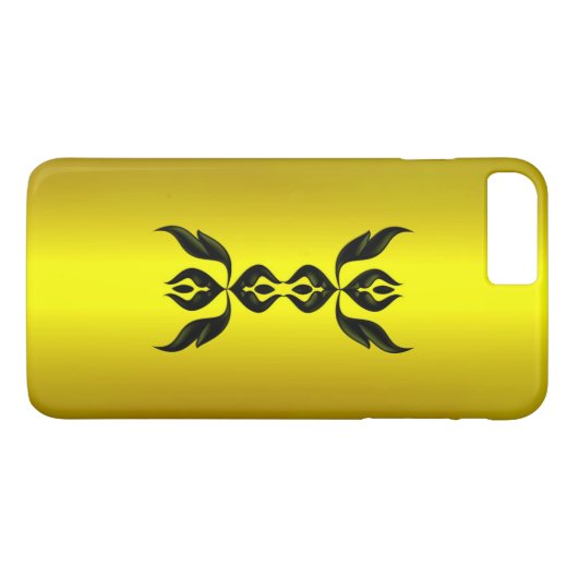 Elegance Supreme in zwart op goud Case-Mate iPhone Case (Achterkant (Horizontaal))