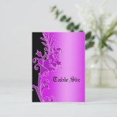 Elegance tafel nummer Kaart (Staand voorkant)