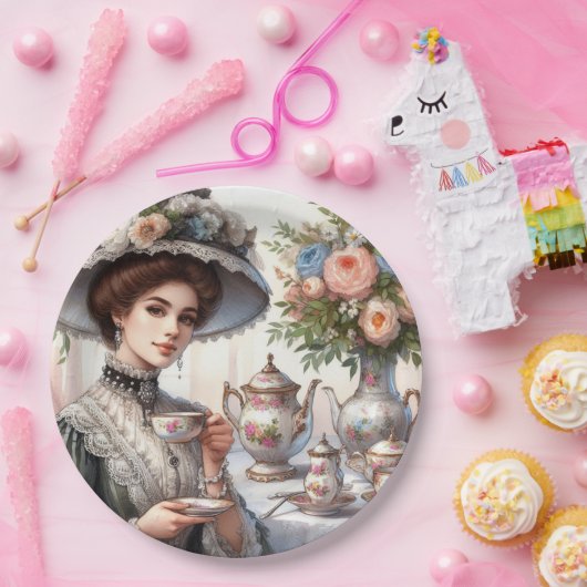  Elegance Tea Party / Tea Time Paper Bord (Feest)