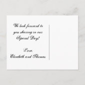 Elegance Twine Mason Jar Save the Date Aankondigingskaart (Achterkant)