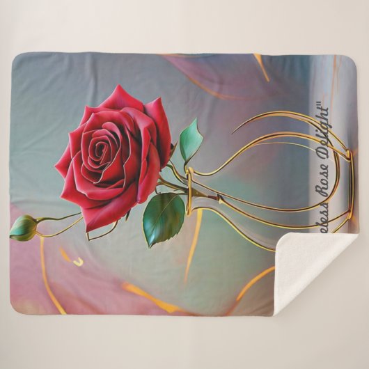 "Elegance Unadorned" Sherpa Deken (Voorkant (horizontaal))