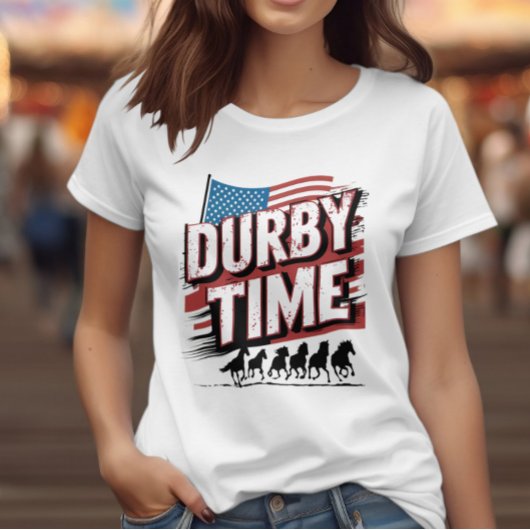 Elegance Unleashed: Derby Time Event Logo T-shirt