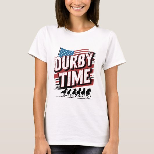 Elegance Unleashed: Derby Time Event Logo T-shirt (Voorkant)