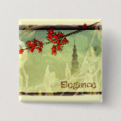 Elegance Vierkante Button 5,1 Cm (Voorkant)