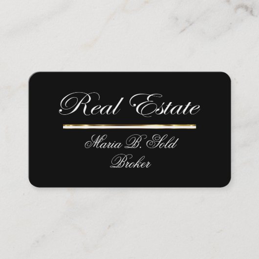 Elegance Visitekaartje onroerend goed (Voorkant)