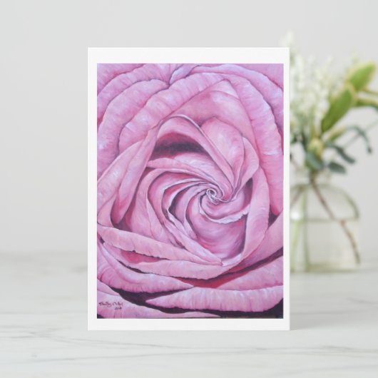 Elegance wenskaart bedankkaart (Staand voorkant)