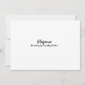 Elegance wenskaart bedankkaart (Achterkant)