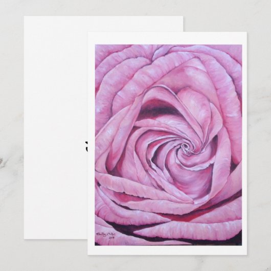 Elegance wenskaart bedankkaart (Voorkant / Achterkant)