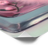  Elegance Zwart Pin-Up Roze Parfum Perfect Poster (Hoek)