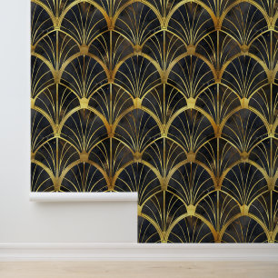 EleganElegant art deco tit art deco betegeld patro Behang