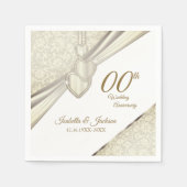 Elegant 00th Wedding Jubileum Design Servet (Voorkant)