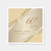 Elegant 00th Wedding Jubileum Design Servet (Voorkant)