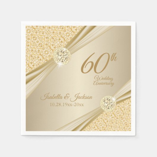 Elegant 00th Wedding Jubileum Design Servet (Voorkant)