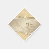 Elegant 00th Wedding Jubileum Design Servet (Hoek)