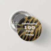 Elegant 100-jarige zeemijlsteen ronde button 3,2 cm (Voorkant /achterkant)