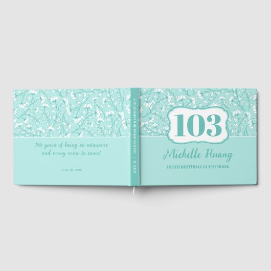 Elegant 100e verjaardag Gastenboek (Volledig)