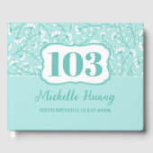 Elegant 100e verjaardag Gastenboek (Voorkant)