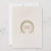 Elegant 100e verjaardag nodigt Art Nouveau Mucha u Kaart (Achterkant)