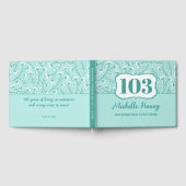 Elegant 100ste verjaardag gastenboek (Volledig)