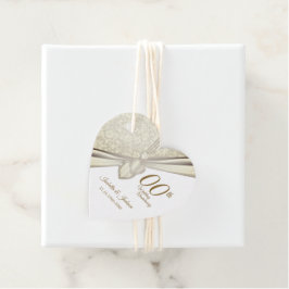 Elegant 100th Wedding Jubileum Bedankjes Labels