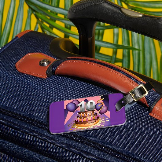 Elegant 10e Jubileum Celebration Cake Design Bagagelabel