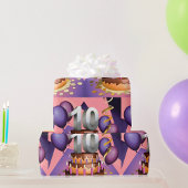 Elegant 10e Jubileum Celebration Cake Design Cadeaupapier